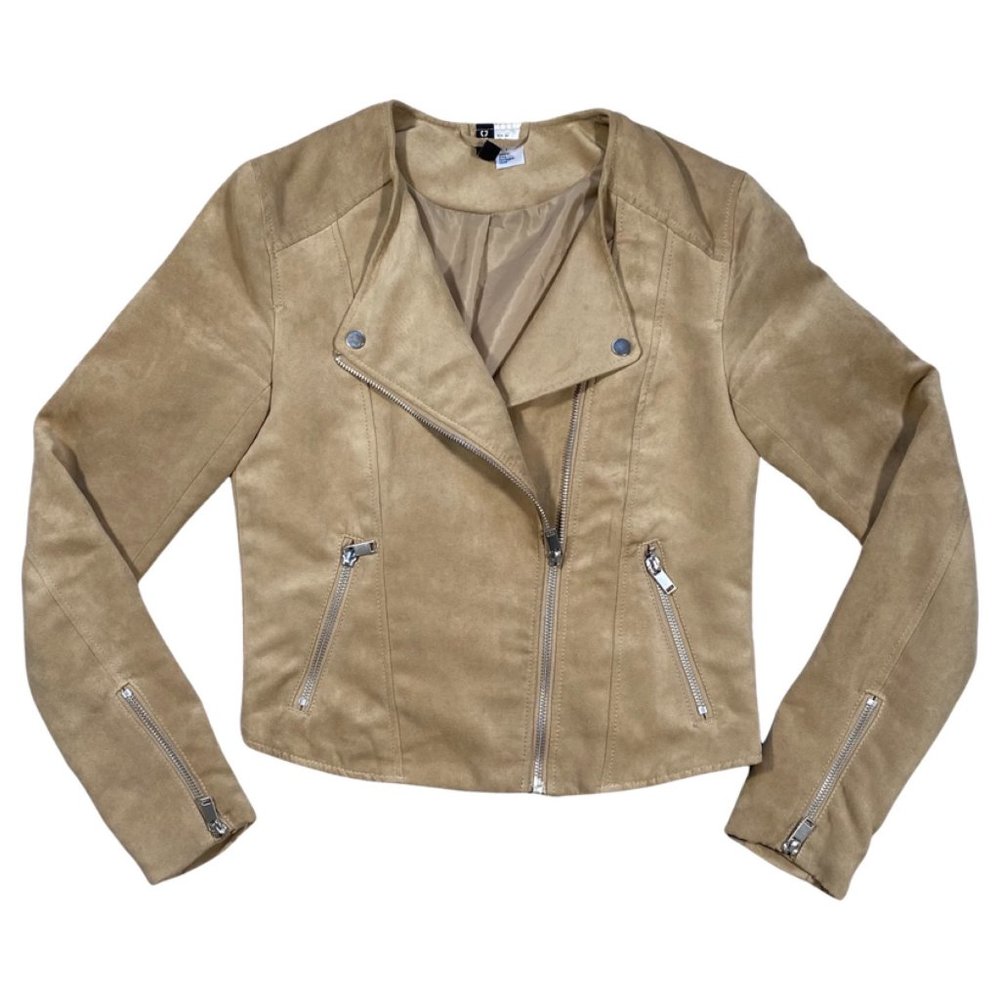 H&M Faux Suede Moto Jacket